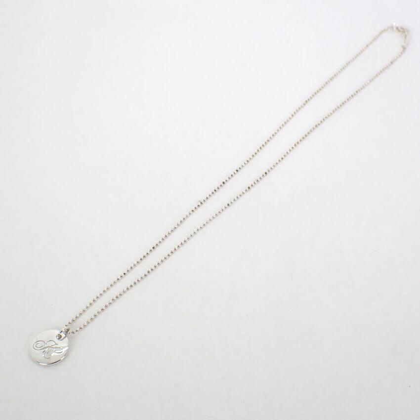 [Used] TIFFANY 925 Initial/K Pendant/Necklace/g535-87