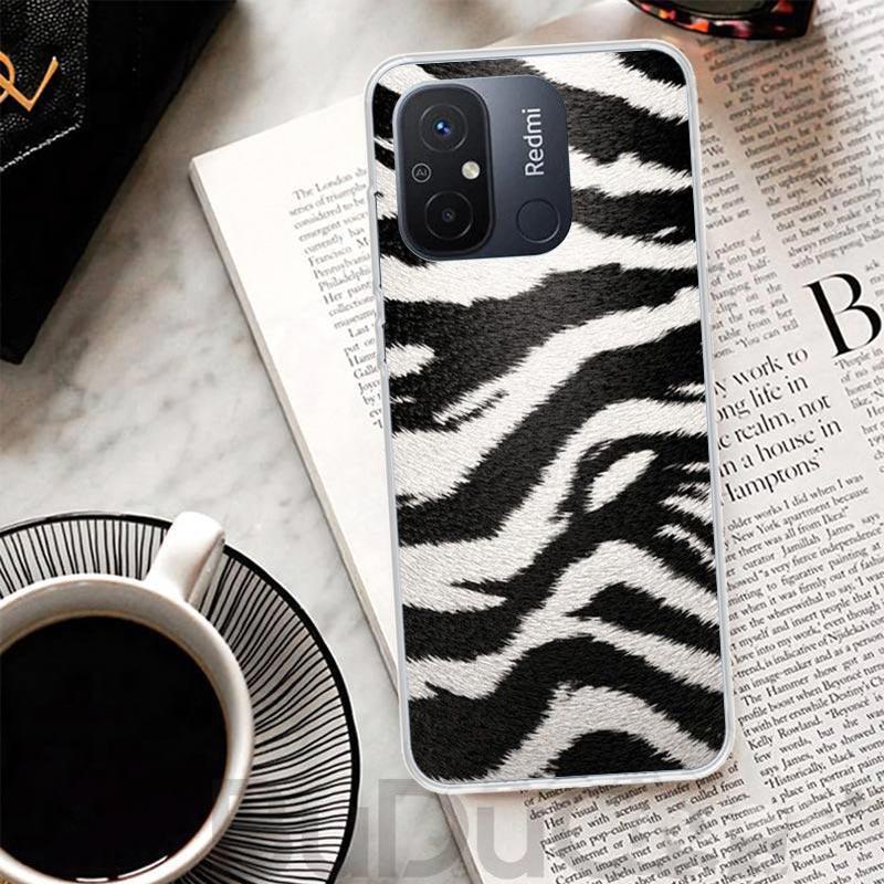 Zebra Stripe Print Cover For Xiaomi Redmi 12 12C 10 10C 9 9C 9T 9A Phone Case 10A 8A 8 7A 7 6A 6 Pro K60 K20 K40 S2 Print Coque