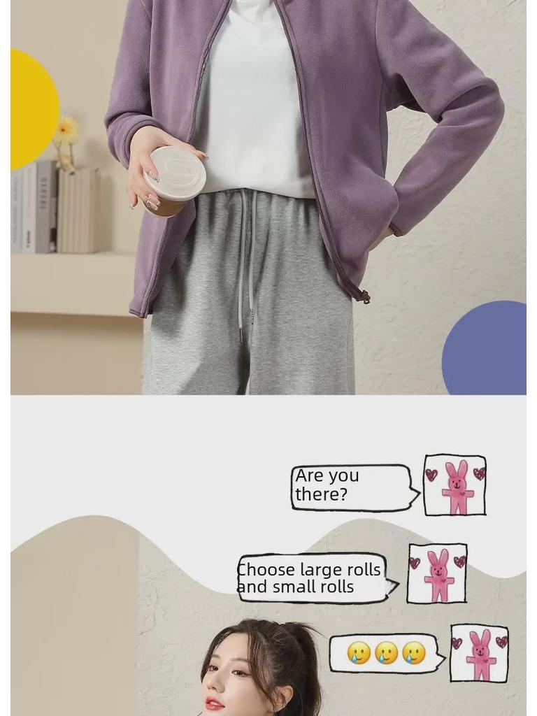 Unisex Doppelseitige Fleecejacke - Plüschiger, Dicker Winterpullover für Damen & Warmes Futter für Herren