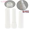 10Pcs White Plastic Essential Oil Blank Nasal Inhaler Tubes Comes Inhaler Stick With Cotton Wicks, Refillable, Dropper
