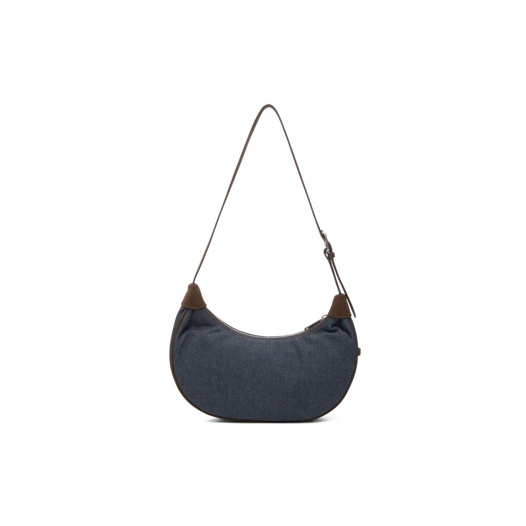 MLB New York Yankees FW25 Vintage Denim Minimalist Commuter Adjustable Shoulder Bag Unisex Bags Indigo 3ABQMV35N-50INS
