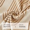 Double Sided Simple Arches Lines Jacquard Chenille Sofa Towel with Tassels, for All Season Living Room Couch Decor Throw Blanket