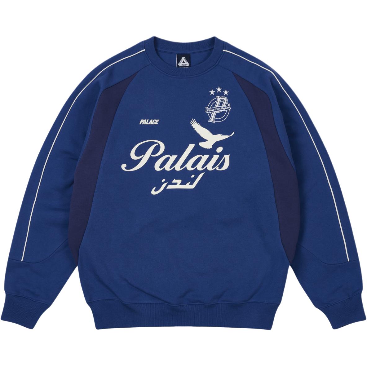 

Palace Palais Pro-Team Crew Blue Berry Унисекс Топы P28CS112 XXL