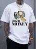 Time Is Money Watch Cash Chain Graphic Men’s T-Shirt Hustle Streetwear Tee