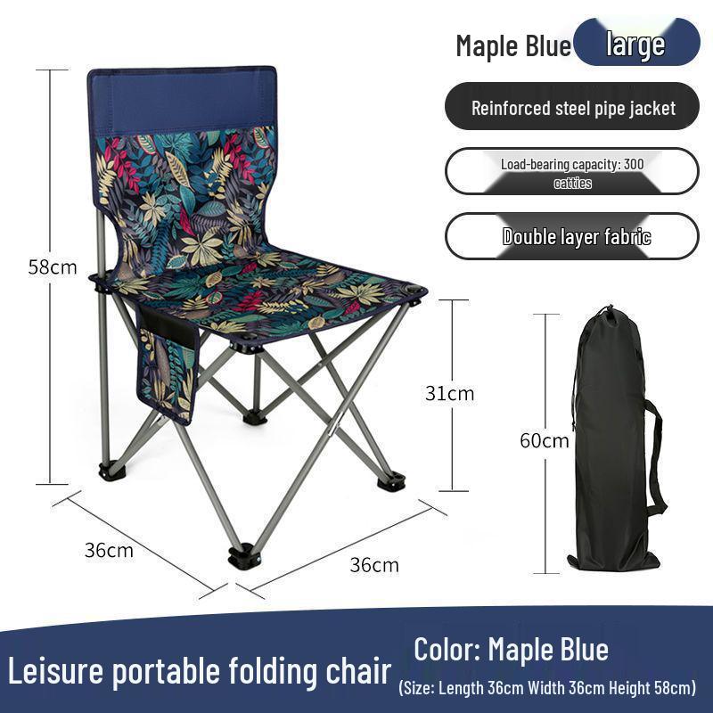 Portable Outdoor Folding Stool - Compact Camping and Fishing Chair for Art Students