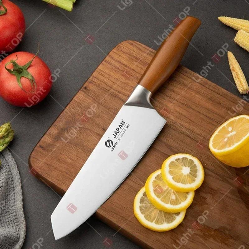 Stainless Steel Kitchen Knife Set Professional Japanese Chef's Knife Fruit Slicing Santoku Knife Damascus Laser Cooking Knife