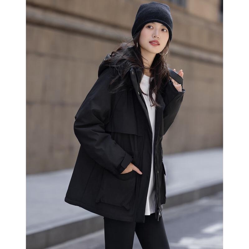 Demana Women's Three-Proof Tech Hooded 90% Goose Down Jacket