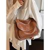 Autumn Winter Large Capacity Commuter Underarm Bag Women Retro Texture Crossbody Bags  New Soft Leather Messenger Bag