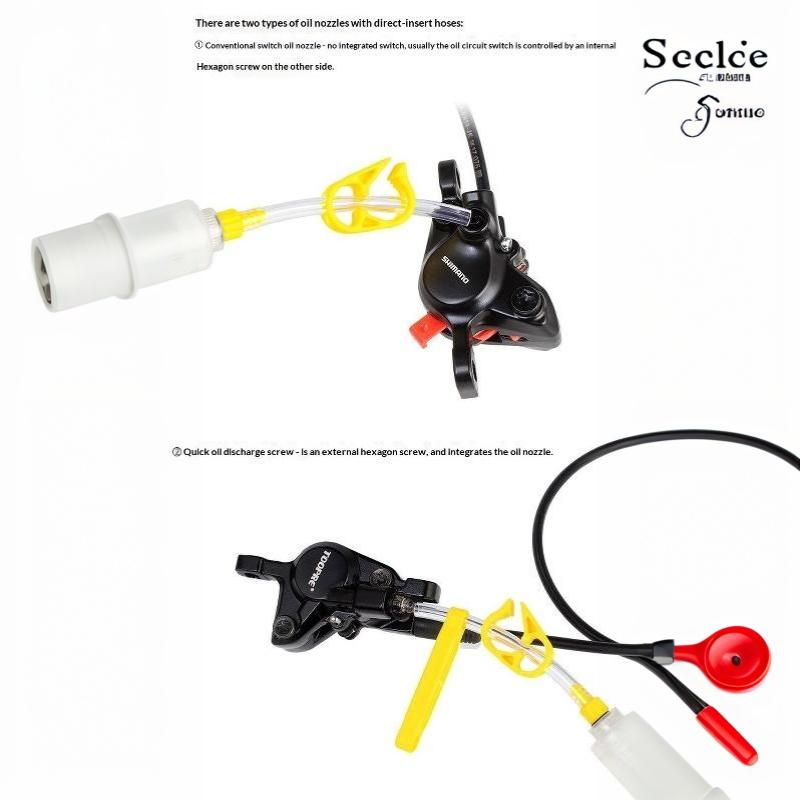 Hydraulic Disc Brake Bleed Kit Multi-size Adapters Portable Drop-resistant Case for  Road Bike Maintenance