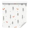 Minimalist Foxes Wallpaper for Living Room and Bedroom 50x1000