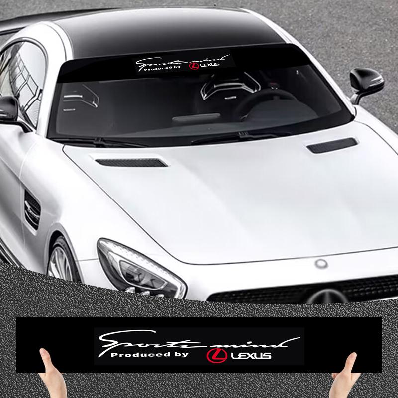 Car Front Windshield Stickers Front and Rear Decorative Decals Sticker For Lexus RX330 IS250 ES300h UX GX470 LX570 LS430