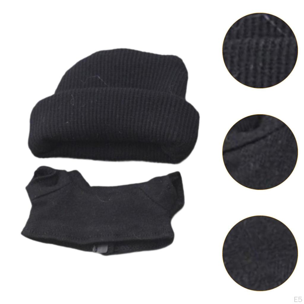 2dílné kostýmy s tričkem a kloboukem pro panenky, ručně vyráběné oblečení pro 6,7palcového chlapce