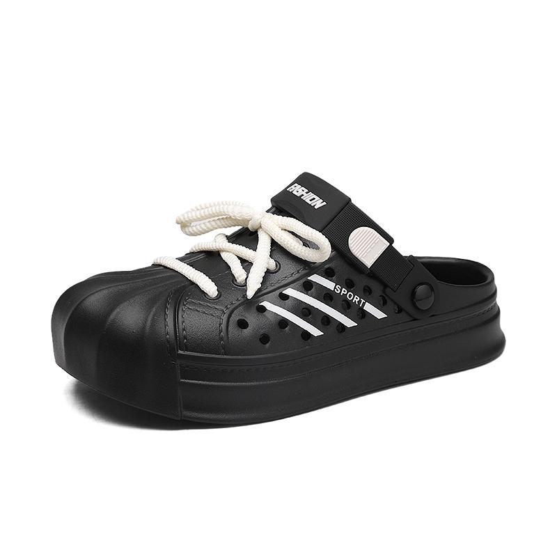 Fashion Men's Slip-on Waterproof Sandals Round Toe Male Summer EVA Water Shoe New Popular Men Outdoor Fishing Shoes Mans Slipper