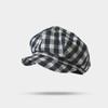 Women S Plaid Beret Hat Large Head Size College Style Japanese Vintage Autumn