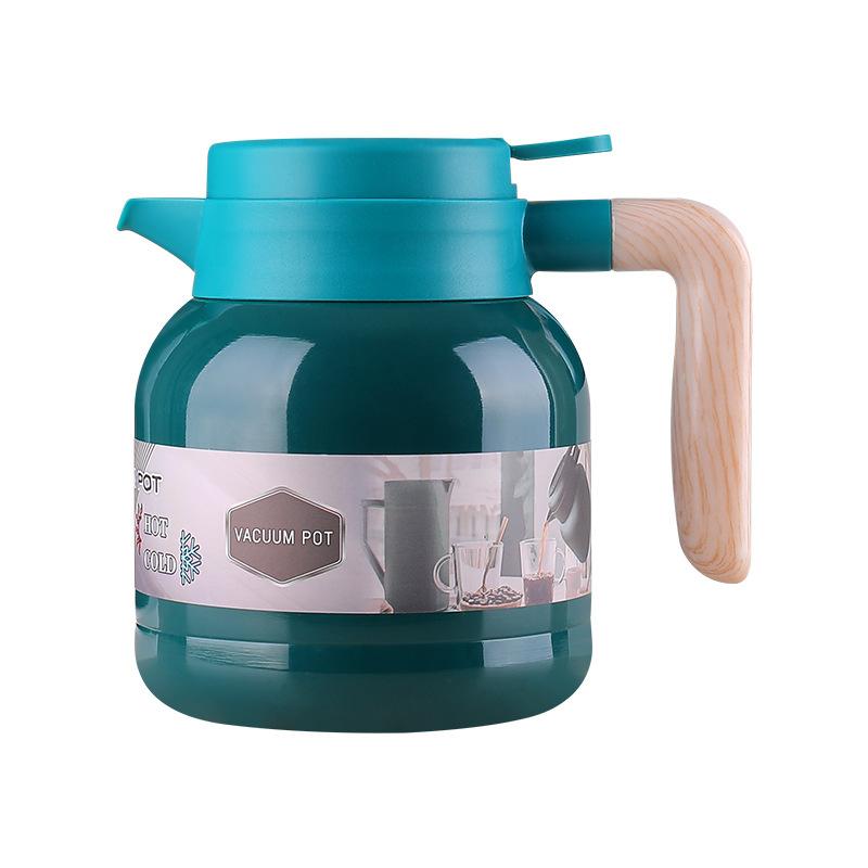 Isolasjonskanne Braisert tekanne Stor kapasitet Kaffekanne Kontor Husholdning 304 Rustfritt stål Vakuum Braisert Hvit tekjele