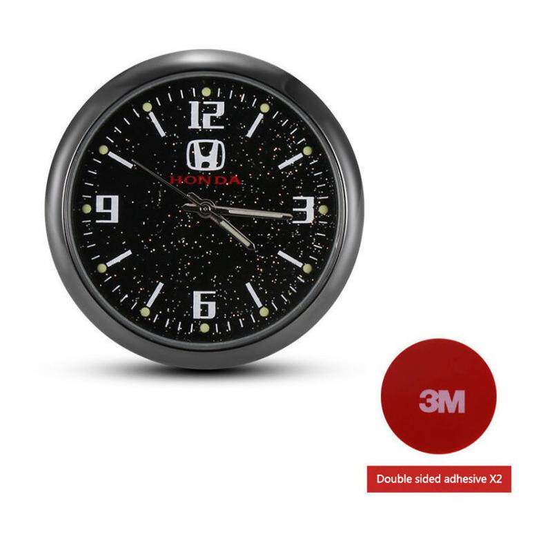 

Fashion Car Logo Starry Night-light Clock For Honda Mugen Power Civic Accords CRV Hrv Jazz CBR VTEC VFR Car Interior Accessories