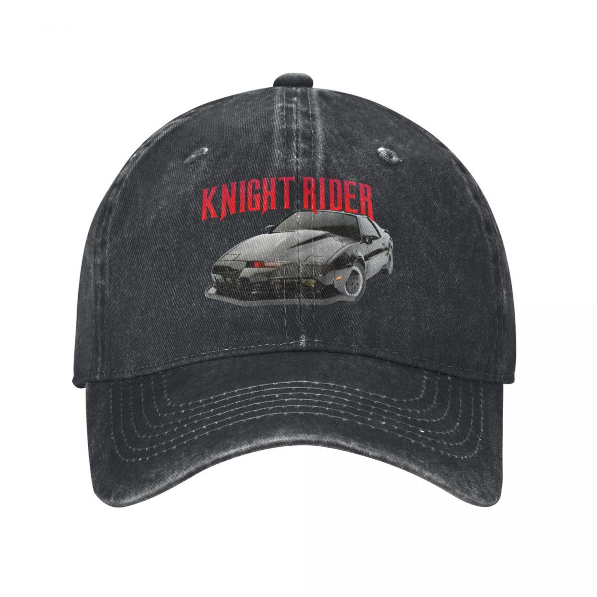 

Knight Rider Kitt Retro Tv David Hasselhoff Men Women Baseball Cap Distressed Denim Washed Caps Outdoor Running Golf Headwear One Size