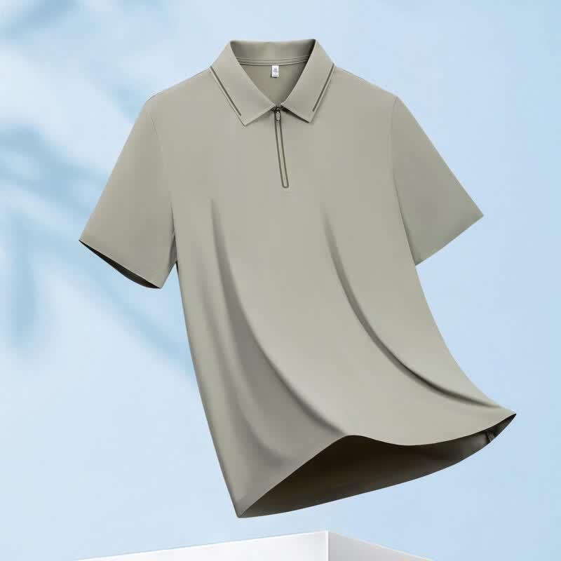 YUZHAOLIN Men's Summer Quick-Dry Loose Fit Polo Shirt