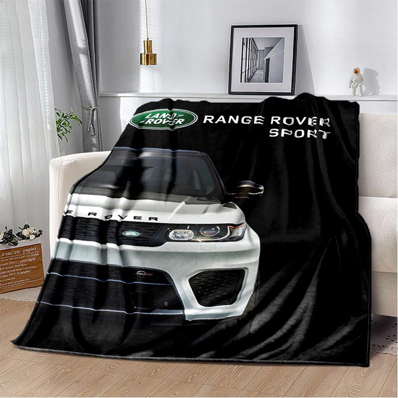 Luxurious HD Fashion Trend Sports Car L-LAND ROVER Logo Blanket - Perfect for Children as Gift Sofa Bed Office Hotel Decor