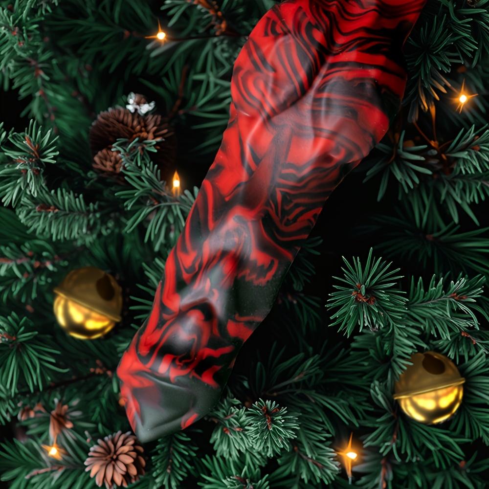 Fantasy Alien Anal Plug – Premium Liquid Silicone Anal Expander, Black & Red Design, Soft Teasing Toy for Couples, Bodysafe, Flexible & Smooth