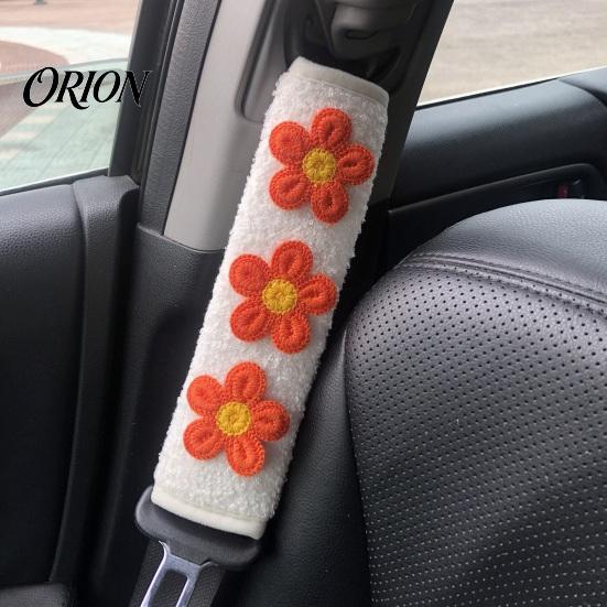 Easy Install Car Interior Decor Cute Floral Seat Belt Pads for Car, Soft Mesh Shoulder Polyester Accessories Strap Covers, Comfortable Universal