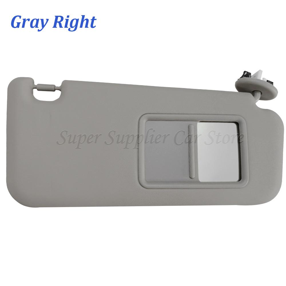 1PC New Left Or Right Side Car Sun Visor For Toyota RAV4 2006 2007 2008 2009 2010 2011 2012 2013 74320-42501-B2 74310-42451-A1 Gray Right