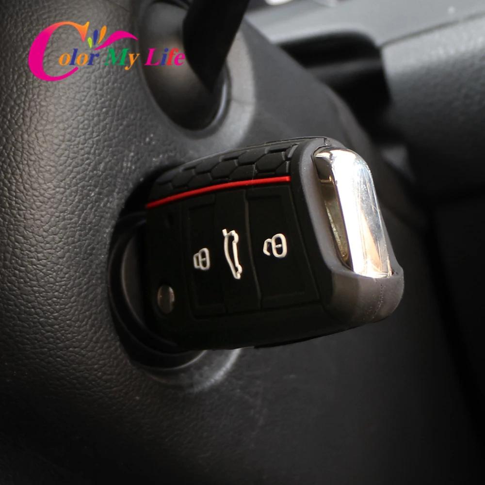 Silicone Car Key Protection Cover Key Holder Case Fit for Volkswagen VW Golf 7 MK7 7.5 2013 - 2019 Accessories