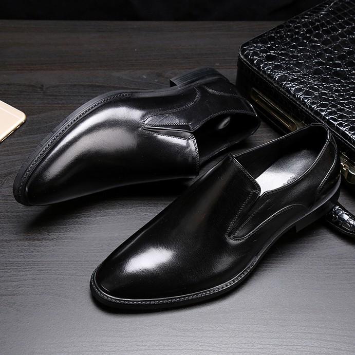 Men's Spring Leather Dress Shoes - Business & Formal British Style