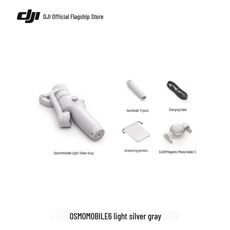 DJI Osmo Mobile 6 Håndholdt Gimbal: Intelligent treakse stabilisering med uttrekkbar design