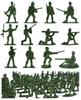 Clowin 100 Зелених Армійських Чоловічків Солдат Військова Діорама Мініатюрні Фігурки, Іграшки,