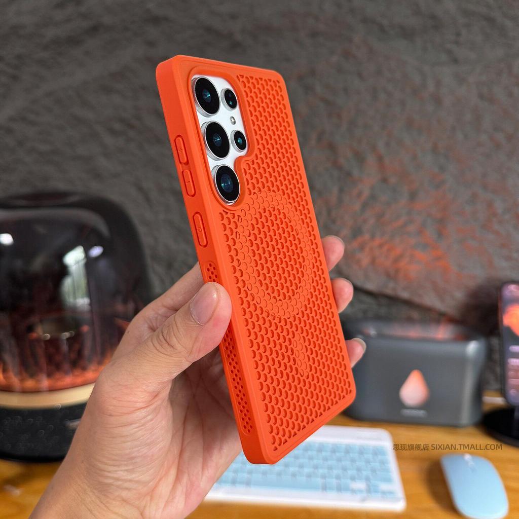 For Samsung Galaxy S26Ultra S26+ Case Hard PC+TPU Honeycomb Heat Dissipation Magnetic Non-slip Protect Case For Galaxy S26 Shell