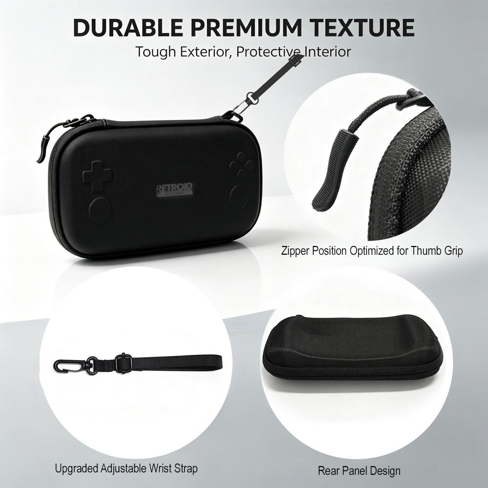 Retroid Pocket Nova Tempered Glass Screen Protectors Game Storage Bag Zipper Carry Bag Eva Hard Handbag Game Accessories