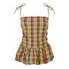 AmyLynn Womens/Ladies Sabrina Plaid Peplum Tank Top
