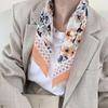 New summer cotton and linen silk scarf women's spring and autumn versatile small square scarf neck protection headscarf decorative scarf