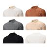 2025 Men's Plus Size Round Neck Jacquard Knit Sweater - Autumn/Winter Fashion