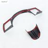 ABS Carbon Fiber Steering Wheel Panel Frame Decoration Cover Trim For Hyundai Tucson NX4 2025 & KONA 2025 Accessories Interior