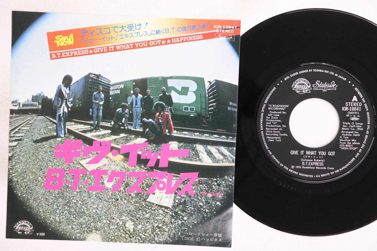 

7inch Record B.T. EXPRESS Give It What You Got Happiness IOR10841 ROADSHOW 1975 Japan SoulFunk Used