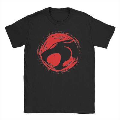 Men Women Cartoon Thundercats Logo T Shirt Anime Cotton Tops Vintage Short Sleeve Round Neck Tee Shirt New Arrival TShirt