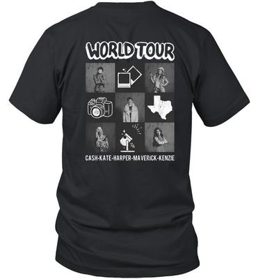 Welttournee T-Shirt Cash Kate Harper Maverick Kenzie Grafik-T-Shirt