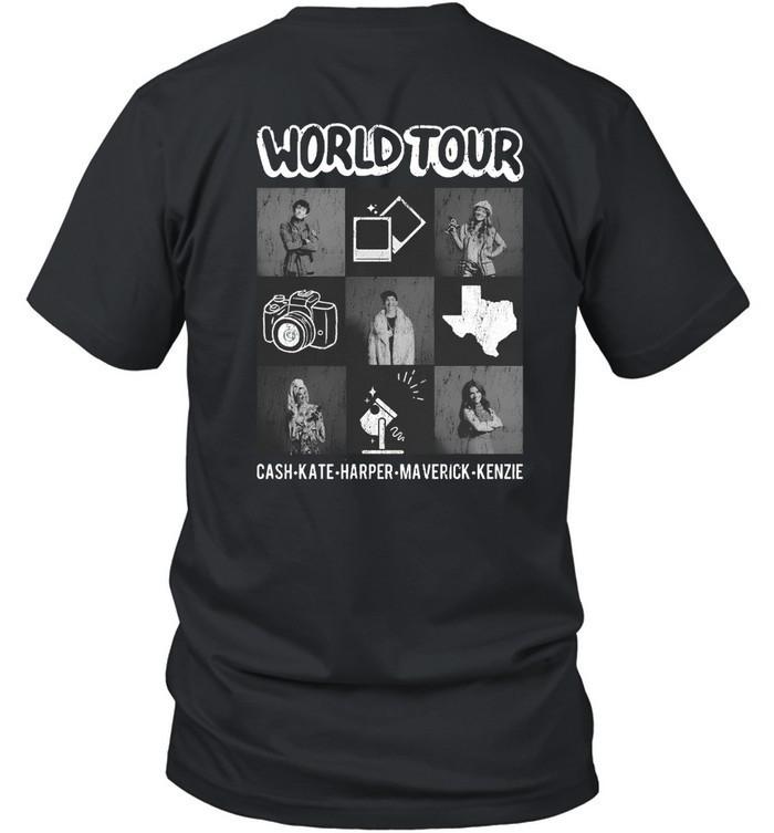 

World Tour T Shirt Cash Kate Harper Maverick Kenzie Graphic Tee 3XL