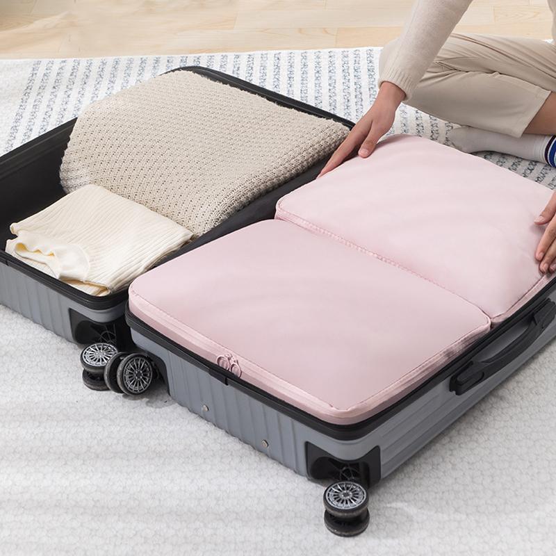 4Pcs/Set Travel Compression Packing Cubes Bag Portable Suitcase Clothes Organizers Waterproof Luggage Storage Cases Drawer Bags