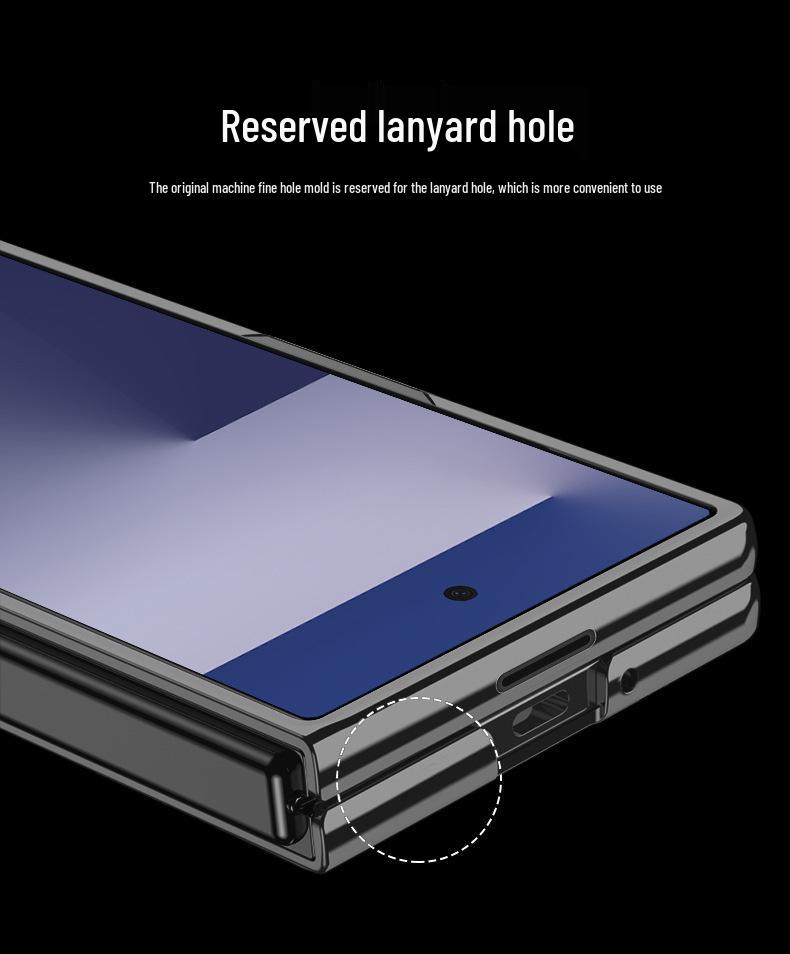 Samsung Z Fold7 Transparent Electroplated Hard Shell Case - Precision-Cut Protective Folding Design