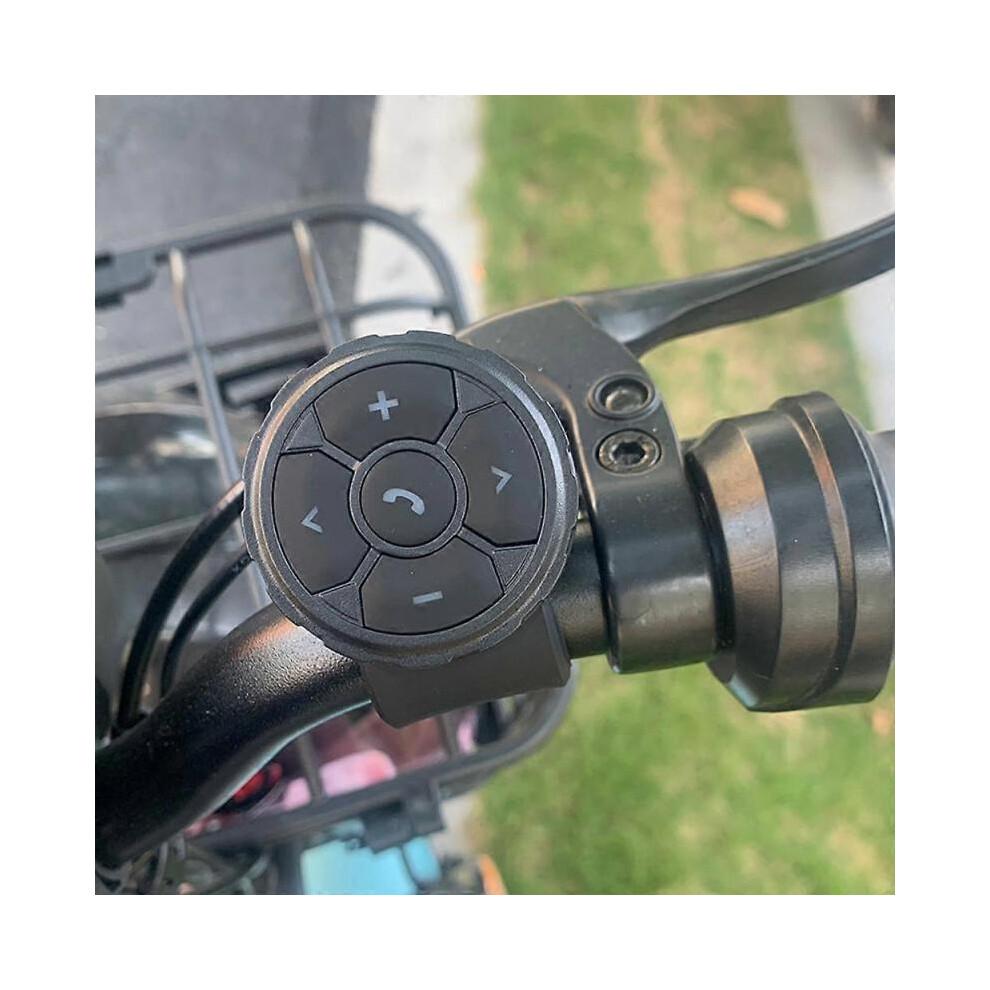 Car Steering Wheel Bluetooth 5.3 Wireless Remote Controls for Motorcycle Bike Handlebar Phone MP3 Music Player Bluetooth Media Controller Button