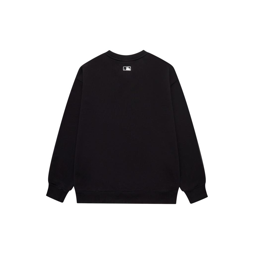 MLB New York Yankees Basic Lässiger Lockerer Rundhalsausschnitt Sweatshirt Unisex Sweatshirt Schwarz 3AMTB0134-50BKS