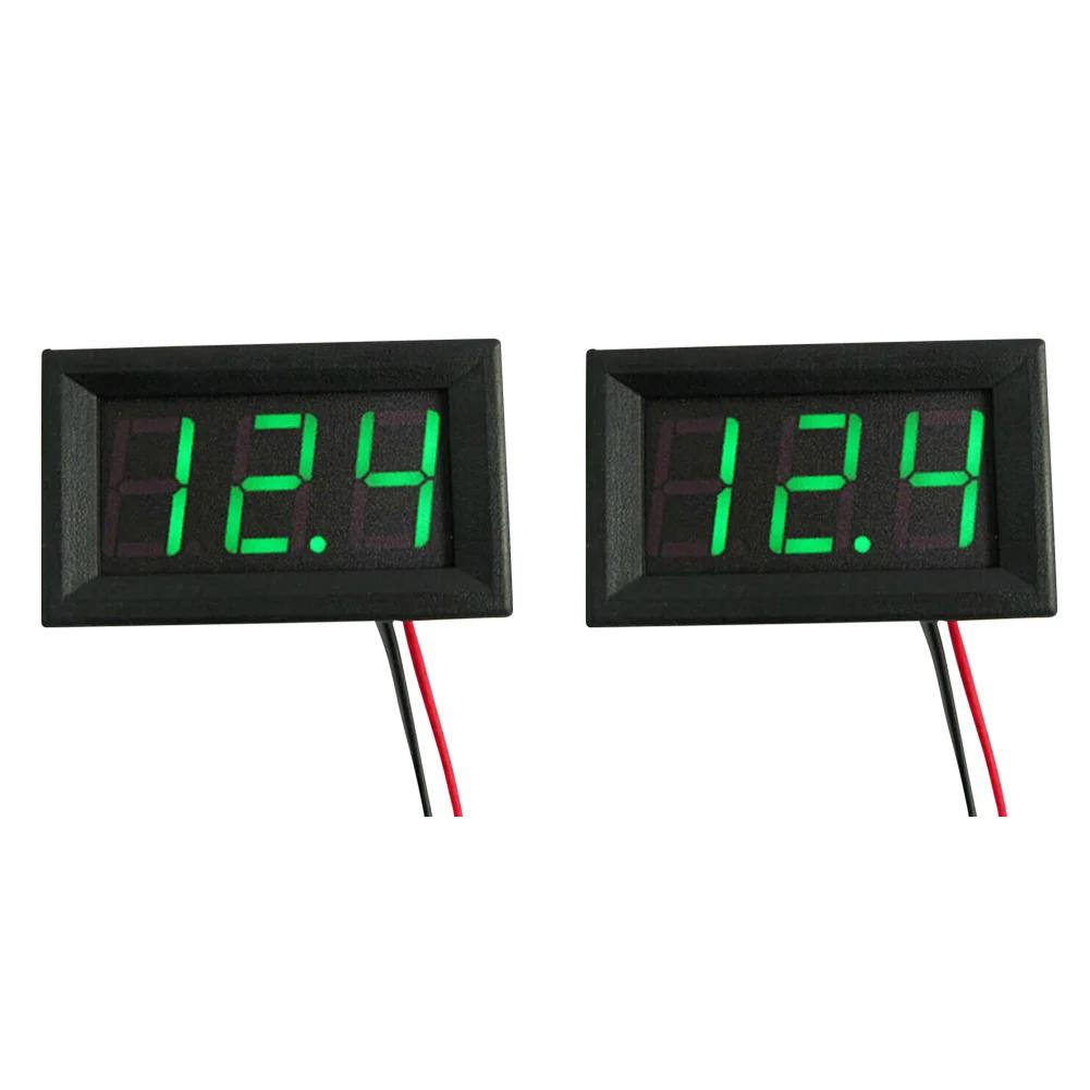 DC4.5V-30V Voltage Meter LED Display 0.56 Inch Mini Voltage Tester Voltage Panel Meter for 6V 12V Electromobile Motorcycle Car