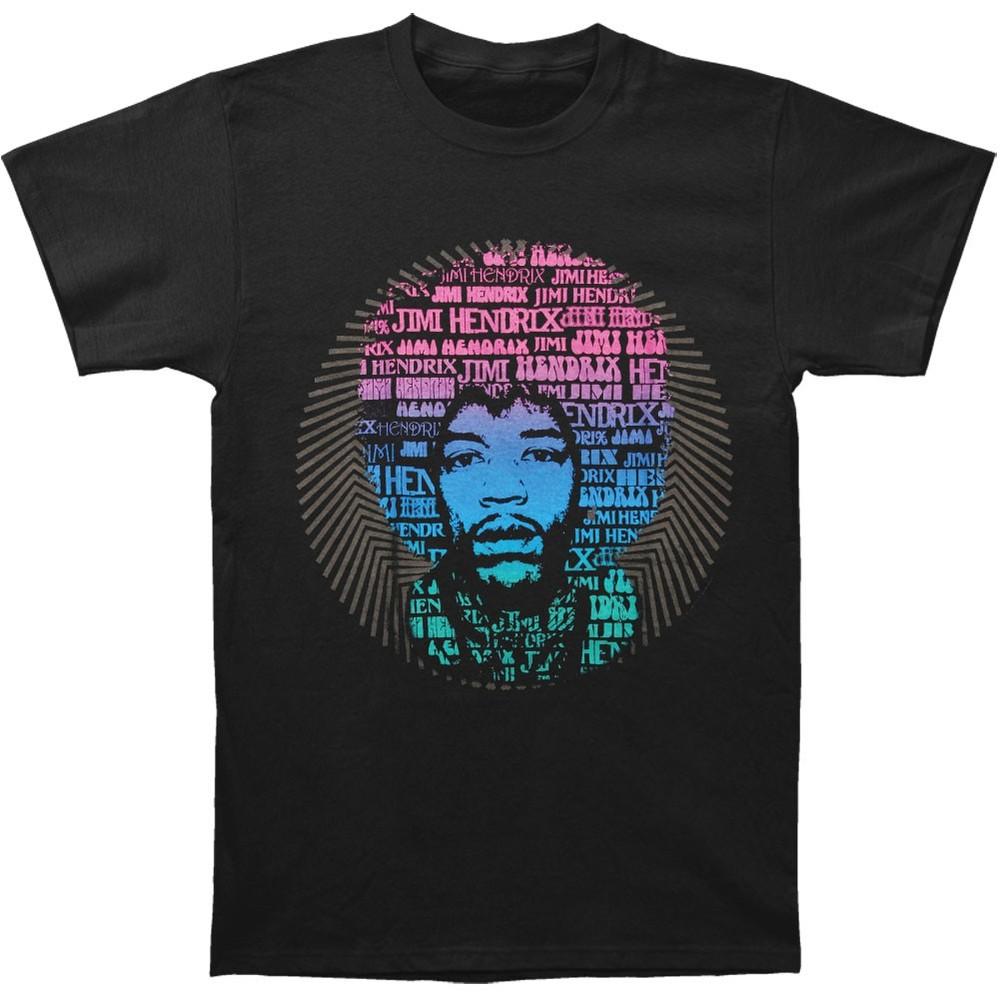 Jimi Hendrix Afro Speech T-shirt XX-Large Black Unisex T-Shirt XXL