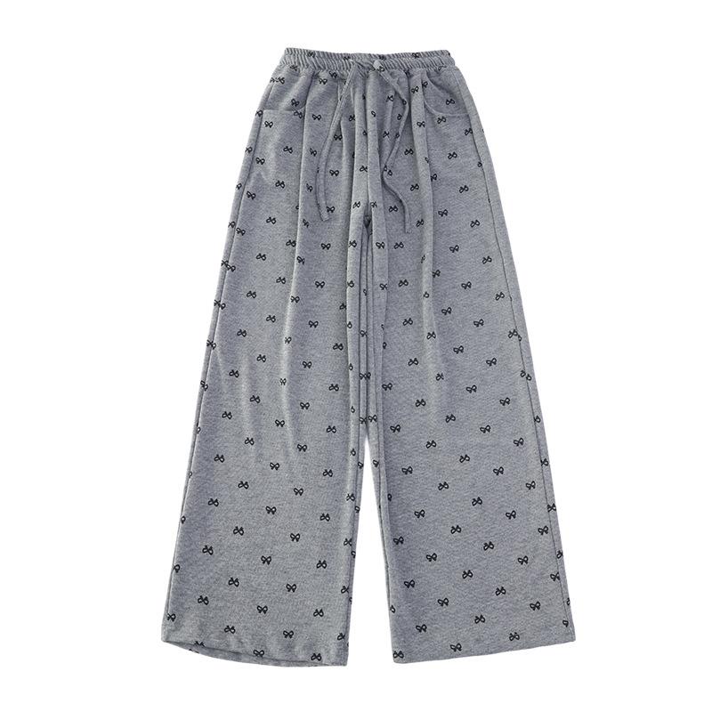 2025 Dziewczęce Elastyczne Dzianinowe Miękkie Codzienne Luźne Jesienne Spodnie