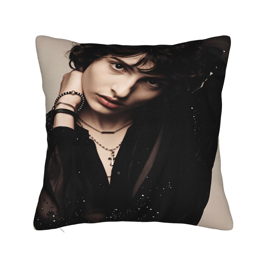 Povlak na polštář F-Finn Wolfhard Vtipný povlak na polštář na židli pohovku bytový dekor povlaky na polštáře