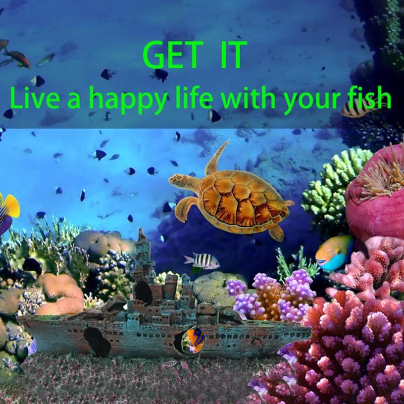 1PC Aquarium Fish Tank Decorations Landscape Pirate Ship Wreck Ship Decor Resin Boat Ornament Aquarium Accessories Decoration