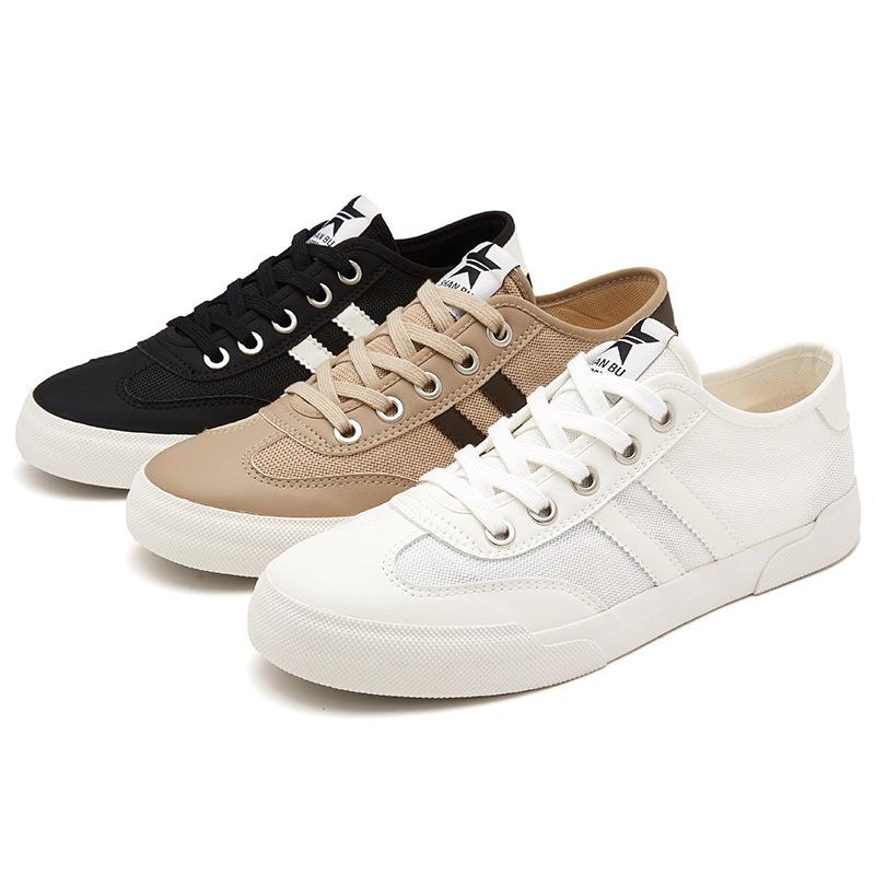 

New Summer Mens Shoes Stylish and Stylish Niche Design Solid Color Casual Cloth Shoes Flat Low Top Shoes 38